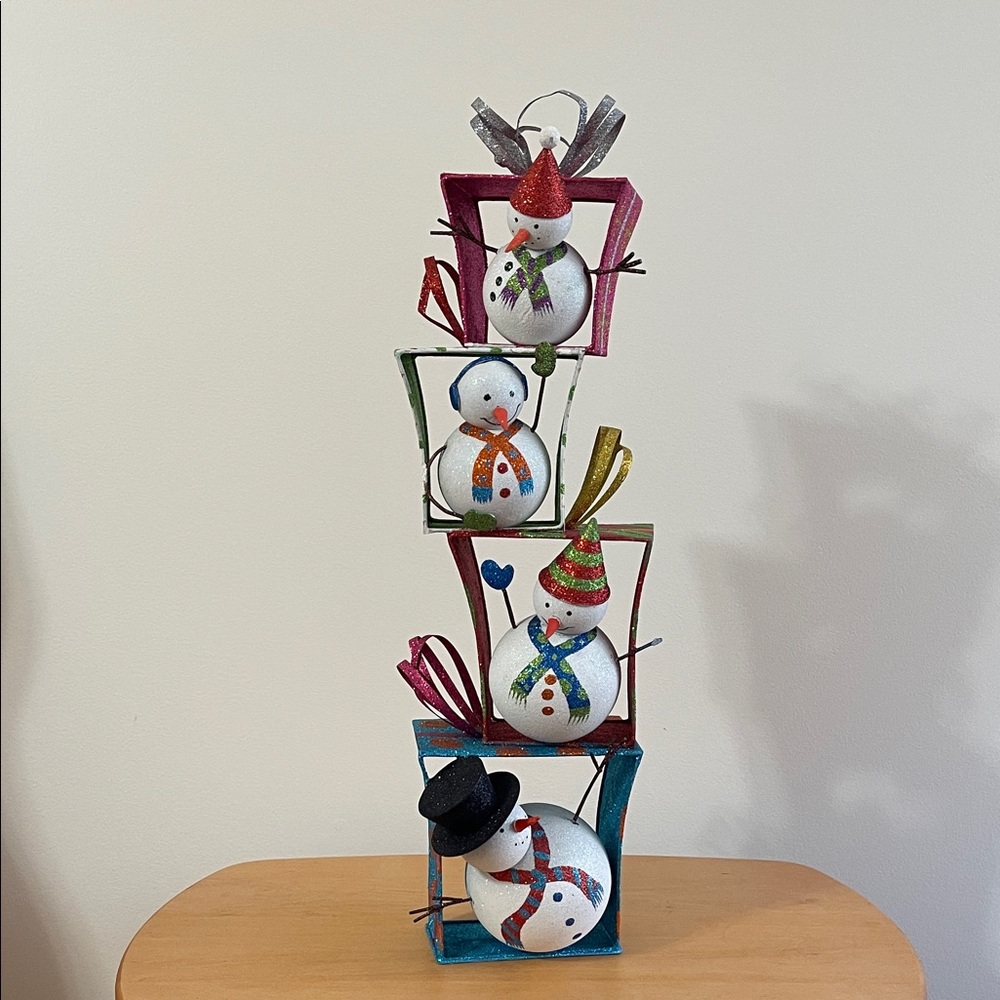 Snowman Stack Holiday Decoration